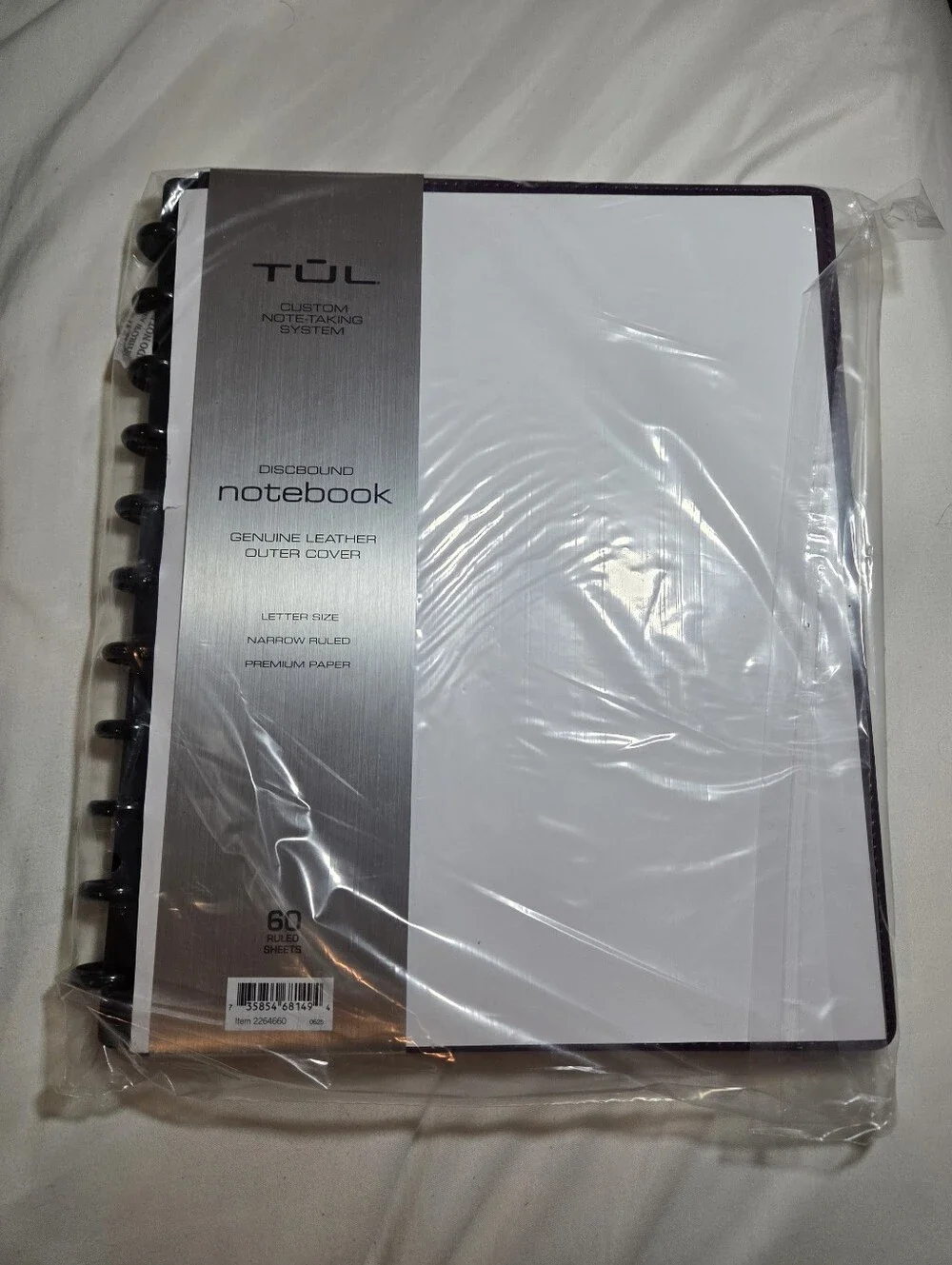 TUL Purple Discbound Notebook – Genuine Leather Cover